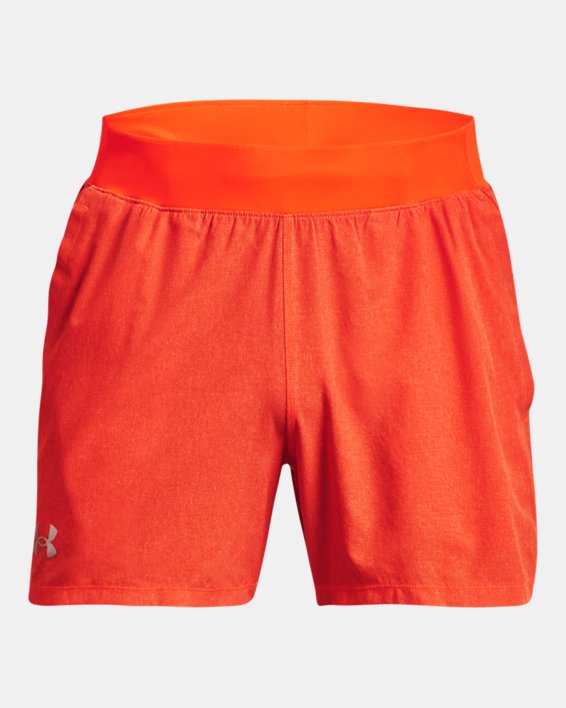 Men's UA SpeedPocket 5" Shorts, Orange, pdpMainDesktop image number 5